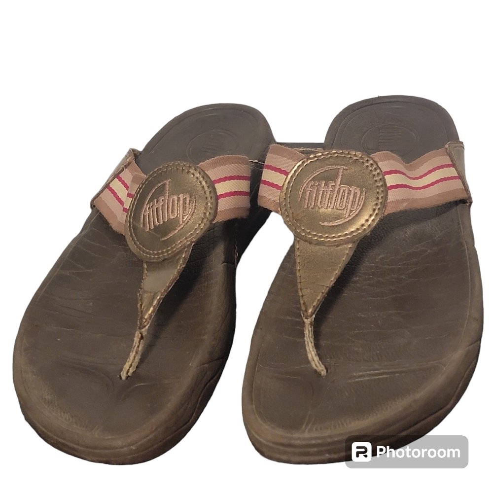 FitFlop Flip Flop Thong Brown Sandals Womens Size 7